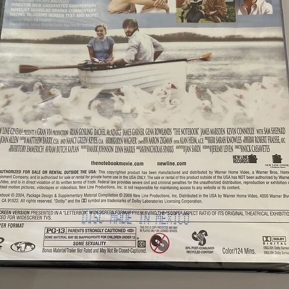 New in sealed packaging “The Notebook” movie DVD - Picture 6 of 6
